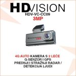 HDVISION 4G GPS AUTO KAMERA SA 2 LEĆE I G SENZOROM HDV-VC-CC09