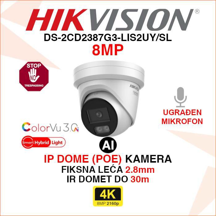 hikvision-4k-colorvu-smart-hybrid-light-kamera-ds-2cd2387g3-ds-2cd2387g3-lis2uysl_1 HIKVISION 4K COLORVU SMART HYBRID LIGHT KAMERA DS-2CD2387G3-LIS2UY/SL - Slika 1