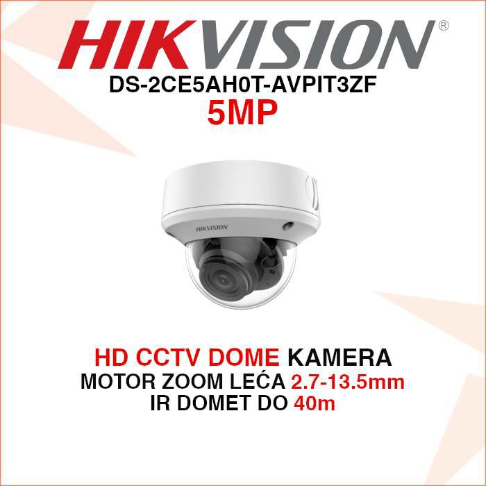 hikvision-cctv-dome-kamera-ds-2ce5ah0t-avpit3zf-5mp-27-135-ds-2ce5ah0t-avpit3zf_1 HIKVISION CCTV DOME 5MP MOTOR ZOOM KAMERA DS-2CE5AH0T-AVPIT3ZF - Slika 1
