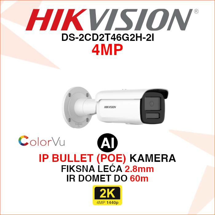 hikvision-ip-poe-colorvu-ai-kamera-s-fiksnom-lecom-ds-2cd2t4-ds-2cd2t46g2h-2i_1 HIKVISION IP POE COLORVU AI KAMERA S FIKSNOM LEĆOM DS-2CD2T46G2H-2I - Slika 1