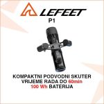LEFEET P1 PODVODNI SKUTER ERGONOMSKOG DIZAJNA I SA 4 NAČINA RADA