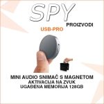 MINI USB AUDIO SNIMAČ S AKTIVACIJOM NA ZVUK I MAGNETOM USB-PRO