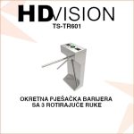 OKRETNA PJEŠAČKA BARIJERA, TRIPOD ZA KONTROLU PRISTUPA TS-TR601