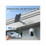 REOLINK ARGUS PT 2K BATERIJSKA WIFI PTZ KAMERA SA SMART DETEKCIJOM - Slika 4