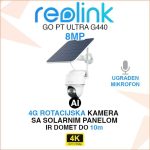 REOLINK GO PT ULTRA 4K BEŽIČNA ROTACIJSKA 4G KAMERA I SOLARNI PANEL
